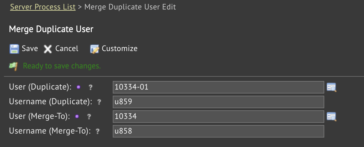 Merging Duplicate Users in Calem