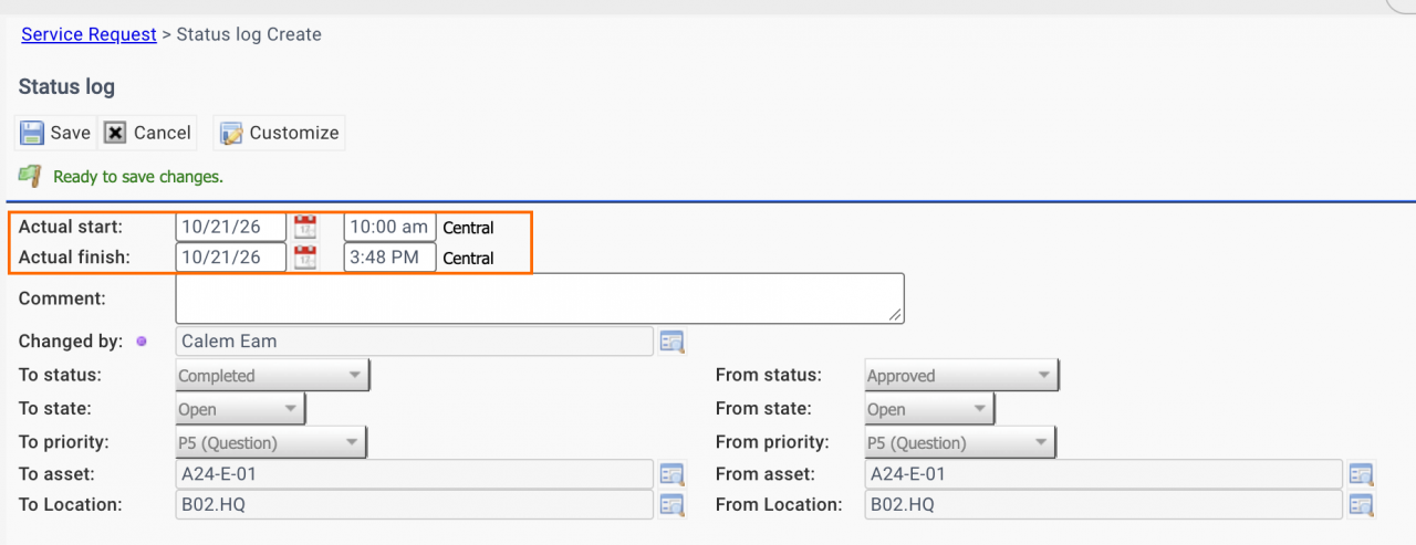 Feature Tip: Reporting Time in Service Requests